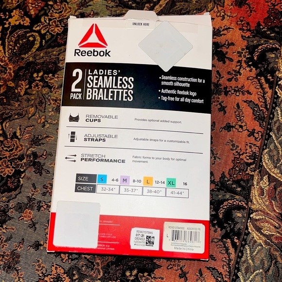 🆕 Reebok Ladies Seamless Bralettes-2 Pack - Picture 5 of 11